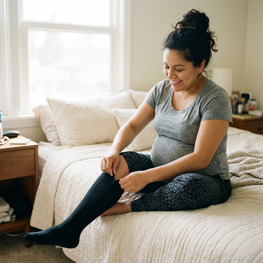 Kaloa compression socks 15-20 mmhg with zipper.